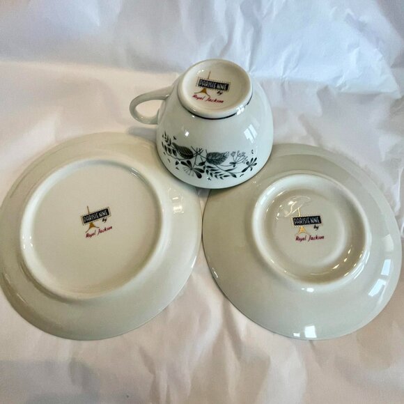 PARISIENNE by ROYAL JACKSON  3 piece Set dinnerware porcelain MCM. - Picture 5 of 7